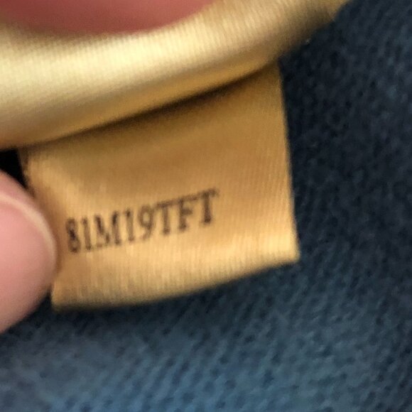 TRUE GRIT 1/4 Zip Sweater Men's Size Large Blue Long Sleeve Turtleneck - Picture 7 of 11